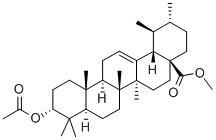 3-ACETYLOXY-(3ALPHA)-URS-12-EN-28-OIC ACID METHYL ESTER 结构式