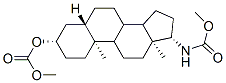 [(3S,5S,10S,13S,17S)-17-(methoxycarbonylamino)-10,13-dimethyl-2,3,4,5, 6,7,8,9,11,12,14,15,16,17-tetradecahydro-1H-cyclopenta[a]phenanthren-3 -yl] methyl carbonate 结构式