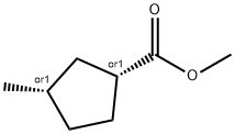 Cyclopentanecarboxylic acid, 3-methyl-, methyl ester, cis- (9CI) 结构式