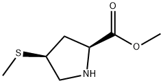 L-Proline, 4-(methylthio)-, methyl ester, cis- (9CI) 结构式