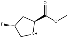 (2S,4R)-4-氟-D-脯氨酸甲酯 结构式