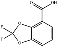 2,2-二氟-1,3-苯并二恶茂-4-羧酸 结构式
