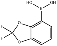 2,2-DIFLUOROBENZO[1,3]DIOXOLE-4-BORONIC ACID 结构式