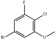 5-溴-2-氯-1-氟-3-甲氧基苯 结构式