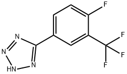 5-(3-三氟甲基-4-氟苯基)-2H-四唑 结构式