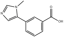 3-(1-甲基-5-咪唑基)苯甲酸 结构式