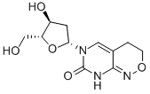 6-(BETA-D-2-DEOXYRIBOFURANOSYL)-3,4-DIHYDRO-8H-PYRIMIDO-[4,5-C][1,2]OXAZIN-7-ONE 结构式