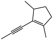 Cyclopentene, 1,3-dimethyl-2-(1-propynyl)- (9CI) 结构式