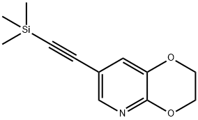 7-((三甲基甲硅烷基)乙炔基)-2,3-二氢-[1,4]二噁英[2,3-B]吡啶 结构式