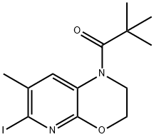 1-(6-IODO-7-METHYL-2,3-DIHYDRO-1H-PYRIDO[2,3-B][1,4]OXAZIN-1-YL)-2,2-DIMETHYLPROPAN-1-ONE 结构式