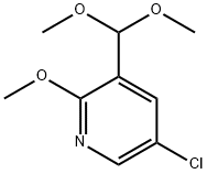 5-Chloro-3-(dimethoxymethyl)-2-methoxypyridine 结构式