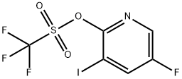 5-Fluoro-3-iodopyridin-2-yl trifluoromethanesulfonate 结构式
