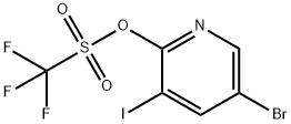 5-BROMO-3-IODOPYRIDIN-2-YL TRIFLUOROMETHANESULFONATE 结构式