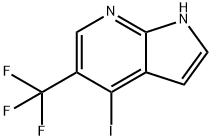 4-IODO-5-(TRIFLUOROMETHYL)-1H-PYRROLO[2,3-B]PYRIDINE 结构式