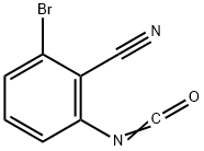 2-broMo-6-isocyanatobenzonitrile 结构式