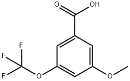 3-Methoxy-5-(trifluoroMethoxy)benzoic acid 结构式