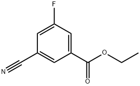 ethyl 3-cyano-5-fluorobenzoate 结构式