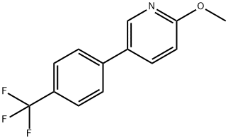 2-Methoxy-5-[4-(trifluoroMethyl)phenyl]pyridine 结构式