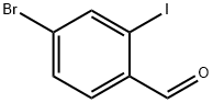 4-溴-2-碘-苯甲醛 结构式