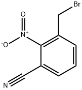 Benzonitrile, 3-(broMoMethyl)-2-nitro- 结构式