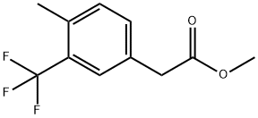 4-甲基-3-三氟甲基苯乙酸甲酯 结构式