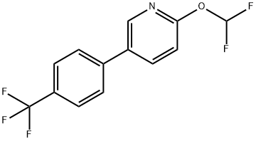 2-(二氟甲氧基)-5-(4-(三氟甲基)苯基)吡啶 结构式