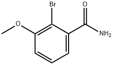 2-溴-3-甲氧基苯甲酰胺 结构式