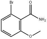 2-溴-6-甲氧基苯甲酰胺 结构式