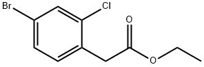 4-Bromo-2-chlorobenzeneacetic Acid Ethyl Ester 结构式