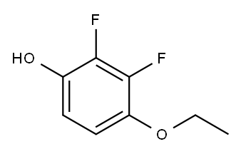 4-乙氧基-2,3-二氟苯酚 结构式