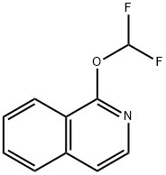 1-(二氟甲氧基)异喹啉 结构式