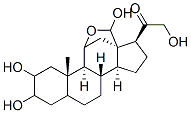 11,18-epoxy-2,3,18,21-tetrahydroxypregnan-20-one 结构式