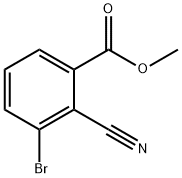 Benzoic acid, 3-broMo-2-cyano-, Methyl ester 结构式