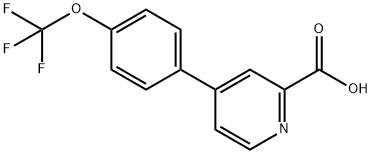 4-(4-(三氟甲氧基)苯基)吡啶甲酸 结构式