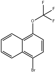 Naphthalene, 1-bromo-4-(trifluoromethoxy)- 结构式