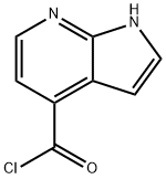 1H-吡咯并[2,3-B]吡啶-4-甲酰氯 结构式