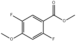 2,5-二氟-4-甲氧基苯甲酸甲酯 结构式