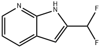 2-(DIFLUOROMETHYL)-1H-PYRROLO[2,3-B]PYRIDINE 结构式