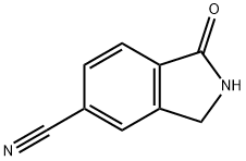 5-氰基异吲哚啉-1-酮 结构式
