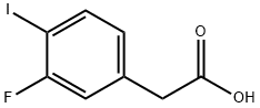 3-氟-4-碘苯乙酸 结构式