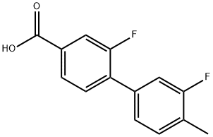 2,3'-Difluoro-4'-Methyl-[1,1'-biphenyl]-4-carboxylic acid 结构式