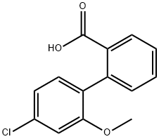 2-(4-Chloro-2-Methoxyphenyl)benzoic acid 结构式