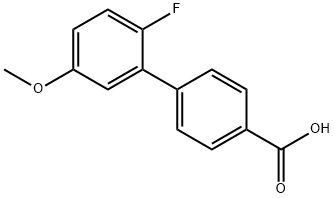4-(2-Fluoro-5-methoxyphenyl)benzoic acid 结构式