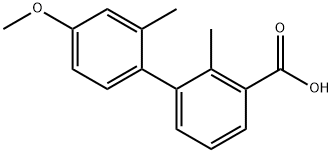 3-(4-Methoxy-2-Methylphenyl)-2-Methylbenzoic acid 结构式