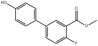 Methyl 4-fluoro-4'-hydroxybiphenyl-3-carboxylate 结构式