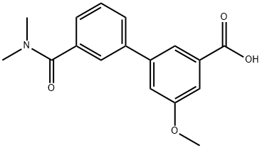 3-[3-(N,N-DiMethylaMinocarbonyl)phenyl]-5-Methoxybenzoic acid 结构式