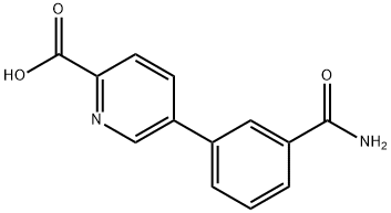 5-(3-氨基甲酰基苯基)吡啶酸 结构式