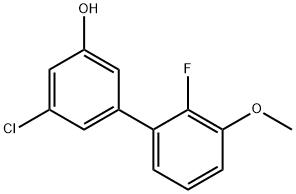 3-Chloro-5-(2-fluoro-3-Methoxyphenyl)phenol 结构式