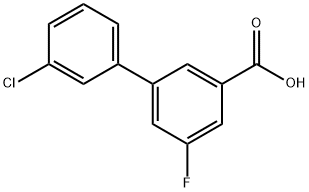 3-(3-氯苯基)-5-氟苯甲酸 结构式