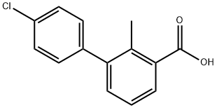 3-(4-Chlorophenyl)-2-methylbenzoic acid 结构式